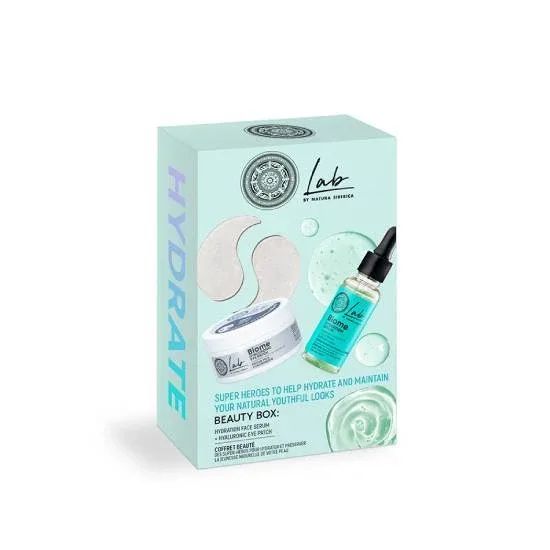 NATURA SIBERICA Lab Biome Beauty Box Hidratare cu ser de față 30ml + tampoane pentru ochi 60 buc. — preț și oferte