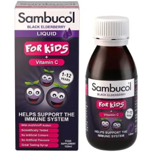 SAMBUCOL Sirop pentru copii pentru susținerea sistemului imunitar 120ml