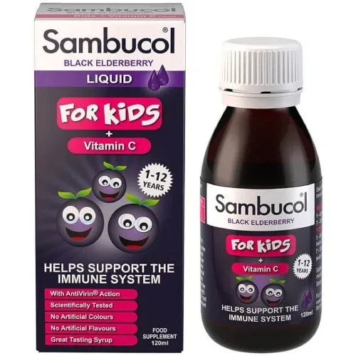 SAMBUCOL Sirop pentru copii pentru susținerea sistemului imunitar 120ml — preț și oferte