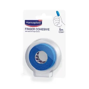 HANSAPLAST Bandaj adeziv adeziv pentru degete albastru 5m x 2.5cm 1 buc.