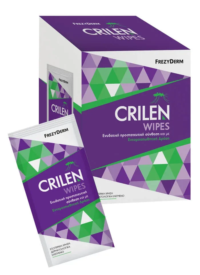 FREZYDERM Crilen Wipes Insect Repellent & Moisturizing Wipes 20 buc. — preț și oferte