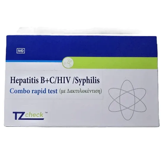 TZ CHECK Test rapid Hepatita B+c Hiv sifilis Hepatita B+c Hiv sifilis Test de detecție rapidă 1 articol — preț și oferte