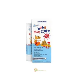 FREZYDERM Baby Sun Care SPF50 Lapte de protecție solară pentru copii, 100ml & 50ml suplimentar GRATUIT