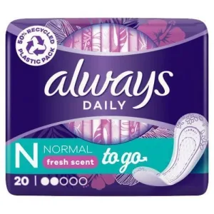 Șervețele sanitare ALWAYS Normal Fresh Singule la pachet 20 buc.