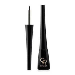 GOLDEN ROSE Dipliner Eyeliner lichid negru 5ml