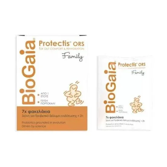 BIOGAIA ProTectis Family Oral Probiotic Solution with Zinc - Orange Flavor 5.5gr x 7 pliculețe — preț și oferte
