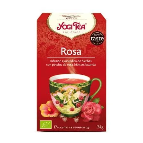 YOGI Rose Ceai organic cu trandafir 17 pliculețe 30.6gr — preț și oferte
