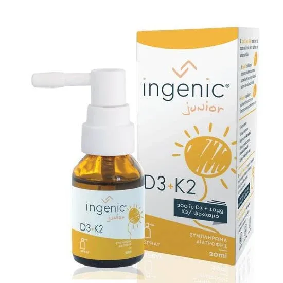 INGENIC Junior D3+K2 Supliment nutrițional în formă de spray 20ml — preț și oferte