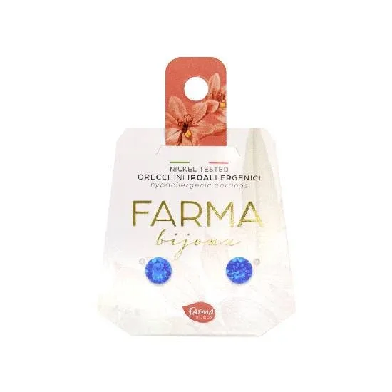 FARMA BIJOUX Hipoalergenic Cercei Cristale Albastru 6,2mm — preț și oferte
