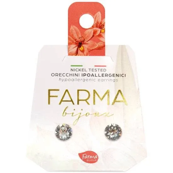 FARMA BIJOUX Hipoalergenic Cercei Cristale rotunde 6.2mm — preț și oferte