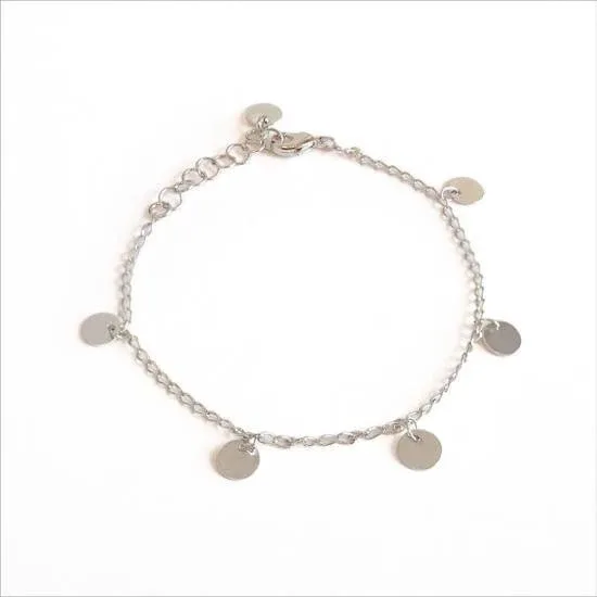 FARMA BIJOUX Brățară hipoalergenică din argint cu detalii rotunde 16/19CM — preț și oferte