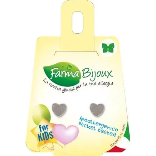 FARMA BIJOUX Cercei hipoalergenici din argint cu inimi din argint 7mm — preț și oferte