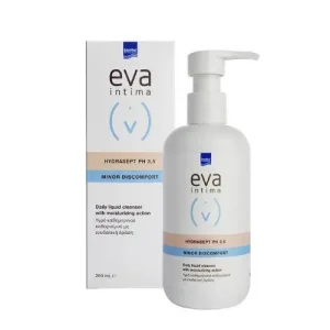 INTERMED Eva Intima Minor Discomfort Hydrasept Lichid de curățare pentru zonele sensibile Ideal pentru femeile cu diabet zaharat pH 3.5 250ml