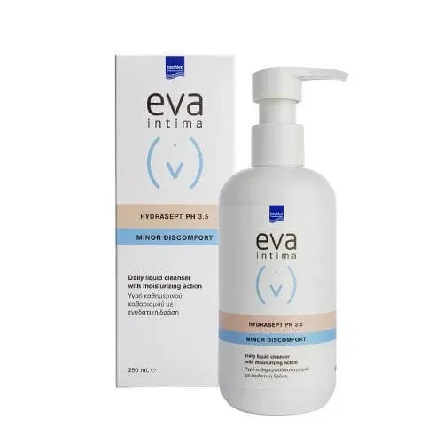 INTERMED Eva Intima Minor Discomfort Hydrasept Lichid de curățare pentru zonele sensibile Ideal pentru femeile cu diabet zaharat pH 3.5 250ml — preț și oferte