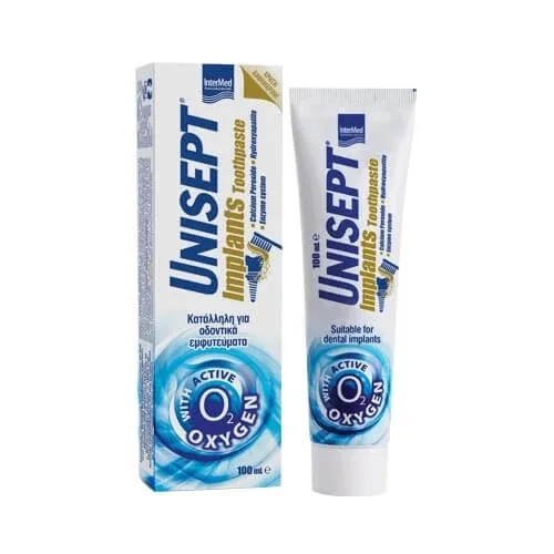 INTERMED Unisept Implants Pastă de dinți Pastă de dinți de uz zilnic potrivită pentru implanturi dentare 100ml — preț și oferte