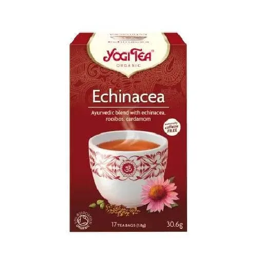 YOGI TEA Echinacea Ceai organic pentru imunitate puternică 17 pliculețe 30.6g — preț și oferte