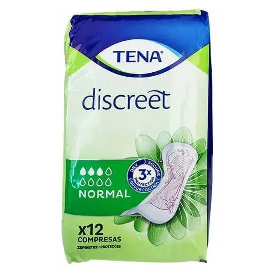Șervețele sanitare TENA Discreet Normal Acnee 12 buc. — preț și oferte