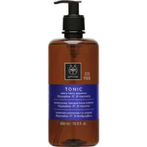 APIVITA Eco Pack Șampon tonic împotriva căderii părului pentru bărbați cu Hippophae TC și rozmarin 500ml