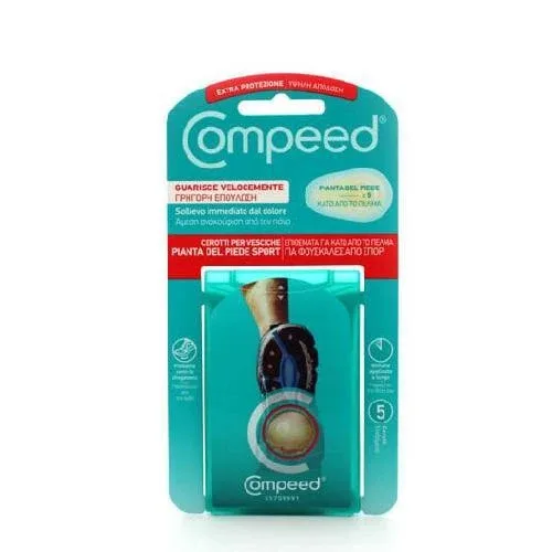 COMPEED Plăcuțe pentru bășici pe picior de la activități sportive 5 buc. — preț și oferte