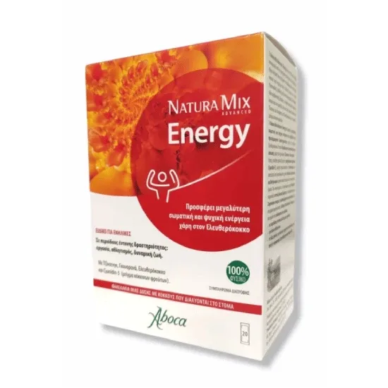 ABOCA Natura Mix Supliment nutritiv energetic în perioade de activitate intensă 20 pliculețe — preț și oferte