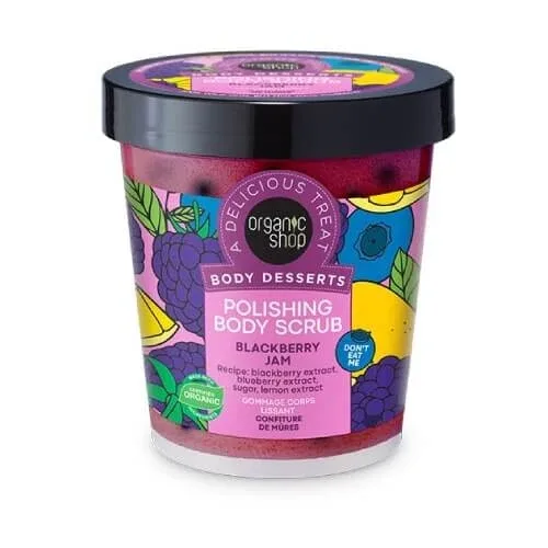 ORGANIC SHOP Deserturi pentru corp Dulceață de mure Dulceață de mure Exfoliant pentru corp 450ml — preț și oferte