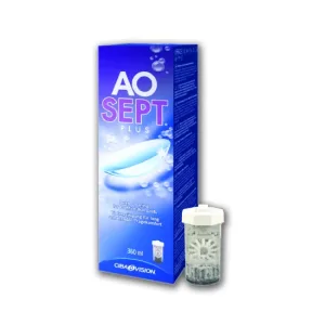 ALCON Aosept Plus HydraGlyde Soluție pentru lentile de contact cu silicon 360ml + cutie pentru lentile de contact GRATUITĂ