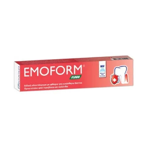 OMEGA PHARMA Emoform Fluor Pastă de dinți specială cu fluorură pentru dinți sensibili 50ml — preț și oferte