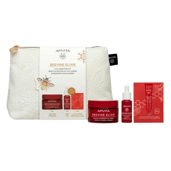 APIVITA Promo Beevine Elixir Light Cream (50ml) & Promo Firming Lift Serum (10ml) & Eye Cream (1,5ml) — preț și oferte