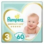 PAMPERS Premium Care Jumbo Pack No 3 (6-10kg) 60 buc. — preț și oferte