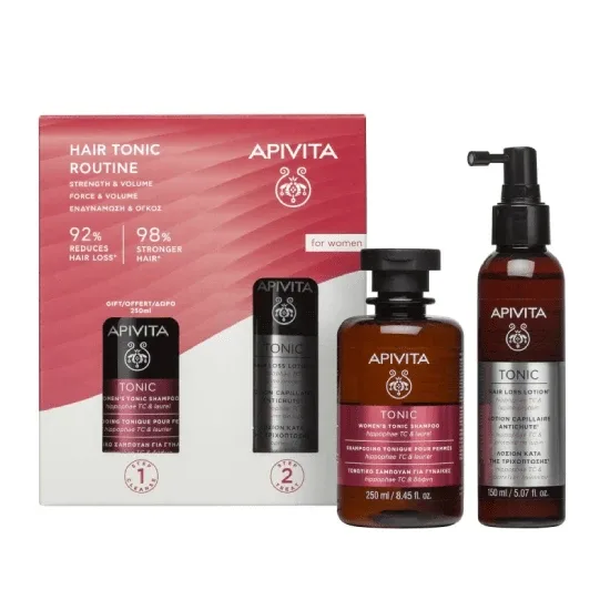 APIVITA PROMO Loțiune de păr tonică pentru femei 150ml & CADOU Loțiune de păr tonică 150ml & CADOU Șampon tonic Loțiune de păr tonică pentru femei 250ml — preț și oferte