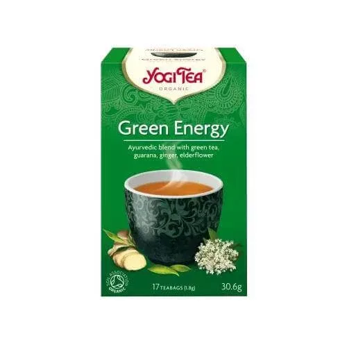 YOGI TEA Green Energy Ceai verde organic pentru stimulare 17 pliculețe 30.6g — preț și oferte