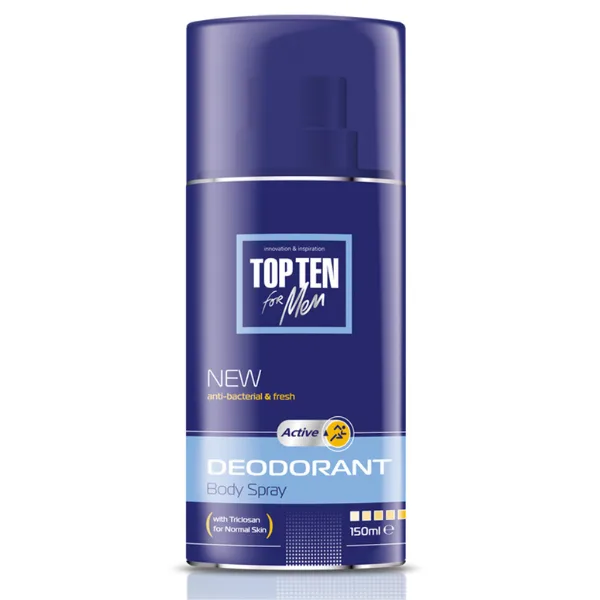 Deodorant barbati TOP TEN Active, Rubella | 150 ml RUBELLA INFINITY — preț și oferte