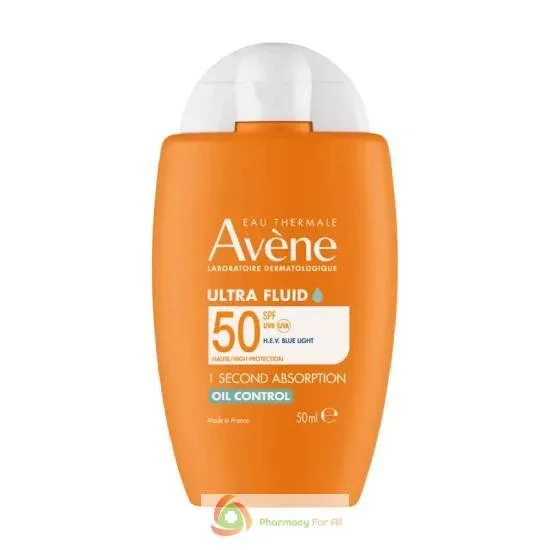 AVENE Ultra Fluid Oil Control Protecție solară cu finisaj mat SPF50 50ml — preț și oferte