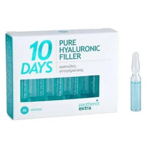PANTHENOL Extra 10 Days Pure Hyaluronic Filler Anti-Aging Face Serum cu acid hialuronic 10x2ml — preț și oferte