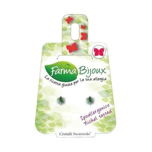 FARMA BIJOUX Hipoalergenic Erinite Green Snowflake Cercei 4mm — preț și oferte