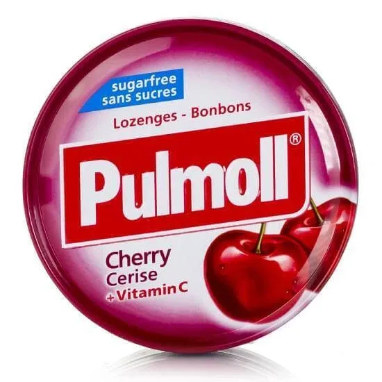 Bomboane PULMOLL cu cireșe și vitamina C fără zahăr 45gr — preț și oferte