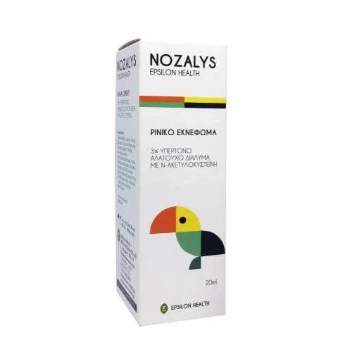 EPSILON HEALTH Nozalys Spray nazal 3% soluție hipertonică cu N-acetilcisteină 20ml — preț și oferte