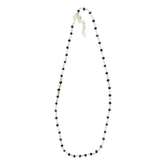 FARMA BIJOUX Colier subcolectiv placat cu aur cu pietre negre 45/50cm — preț și oferte