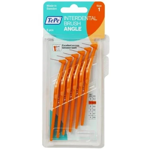 TEPE Perii intermediare unghiulare cu mâner 0.45mm Portocaliu 6 buc. — preț și oferte