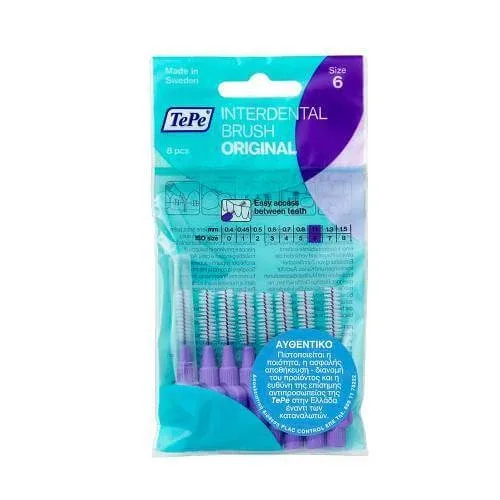 Periile interdentare TEPE Periile interdentare originale 1,1mm Purple pentru dinți și gingii sănătoase 8 buc. — preț și oferte