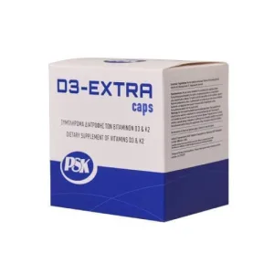 PSK D3 Extra 4000iu & K2 Supliment alimentar cu vitamina D3 & K2 60 de tablete
