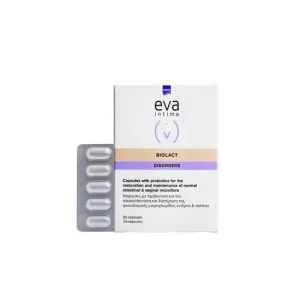 INTERMED Eva Intima Biolact Probiotice pentru restabilirea și menținerea florei normale a intestinului și a golfului 20 Capsule