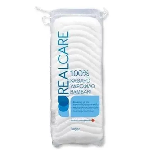 Bumbac REAL CARE 100% bumbac pur hidrofil de calitate superioară, testat microbiologic 70gr — preț și oferte