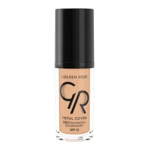 GOLDEN ROSE Total Cover 2 în 1 Base & Concealer nr.12 - Bej deschis 30ml