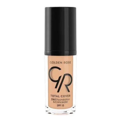 GOLDEN ROSE Total Cover 2 în 1 Base & Concealer nr.12 - Bej deschis 30ml — preț și oferte