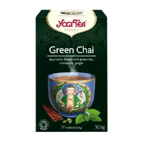 YOGI TEA Green Chai Organic Tea pentru întinerire 17 pliculețe 30.6gr — preț și oferte