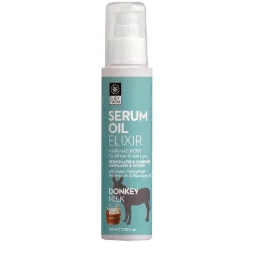 BODYFARM Ser-ulei pentru păr și corp cu lapte de măgăriță 100ml — preț și oferte
