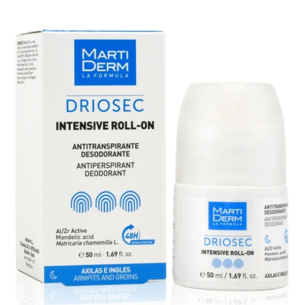 Deodorant roll-on inghinal sau axial impotriva transpiratiei excesive Driosec, Martiderm | 50 ml — preț și oferte