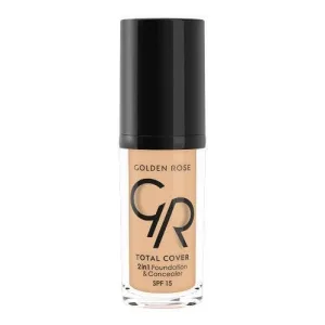 GOLDEN ROSE Total Cover 2 în 1 Base & Concealer No.11 - Nude 30ml