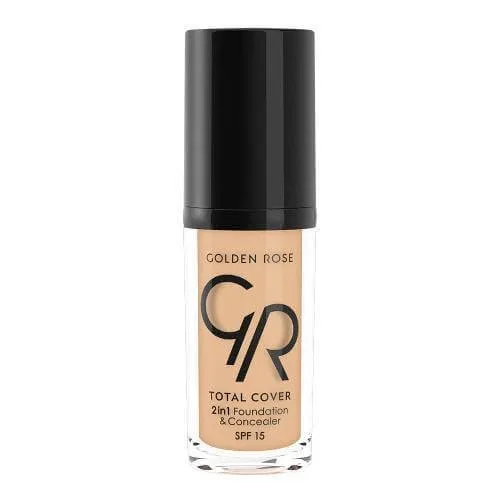 GOLDEN ROSE Total Cover 2 în 1 Base & Concealer No.11 - Nude 30ml — preț și oferte